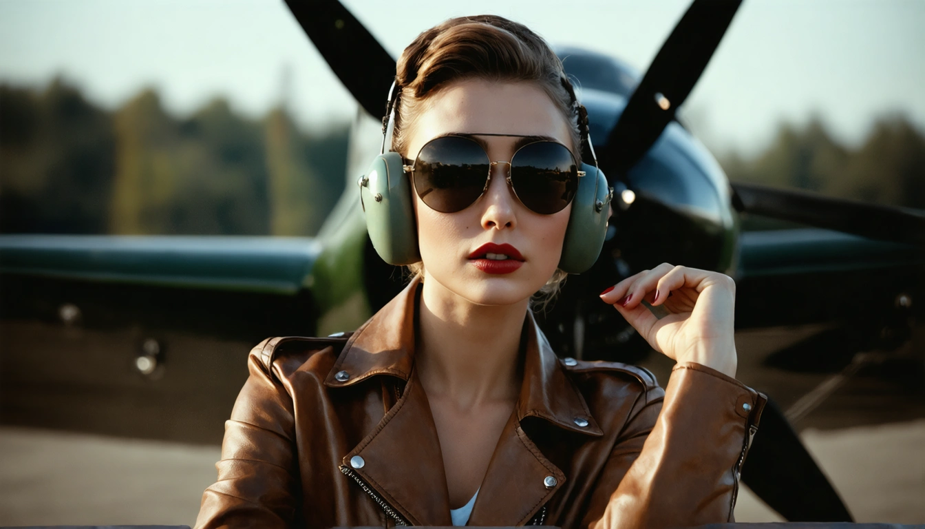 aviator Pin Up
