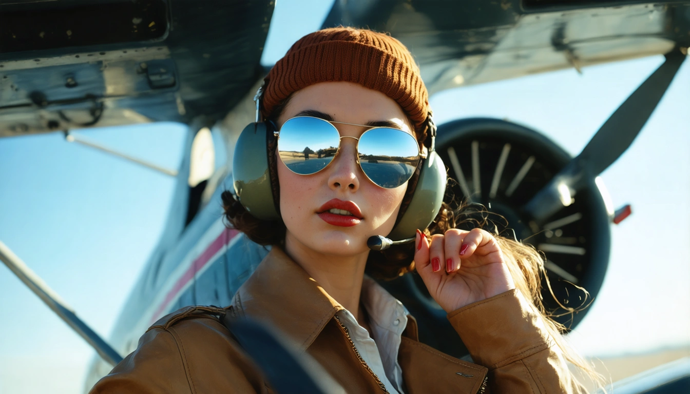 aviator Pin Up
